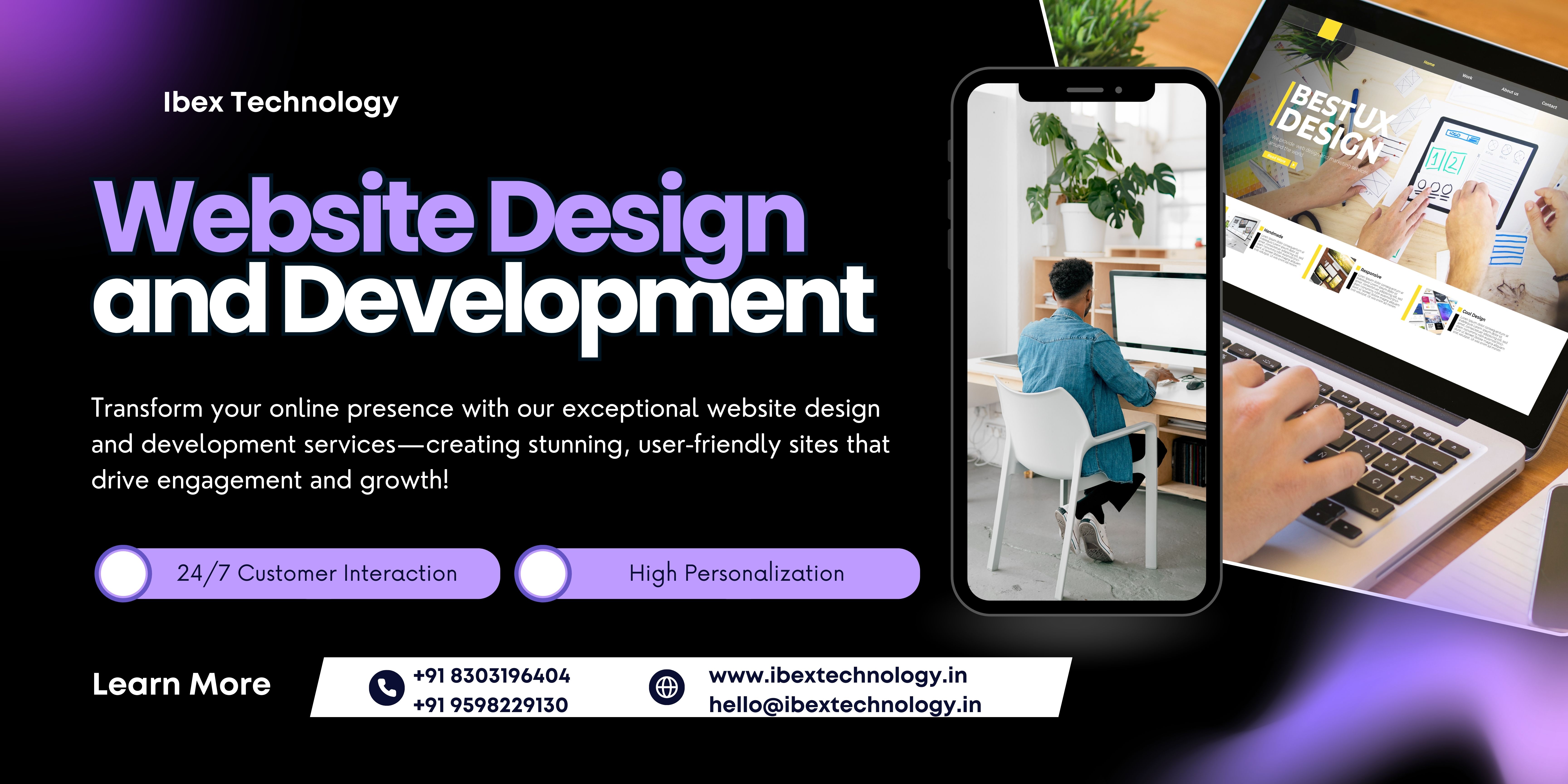 Best Web Design & Development Services in Lucknow | Ibex Technology