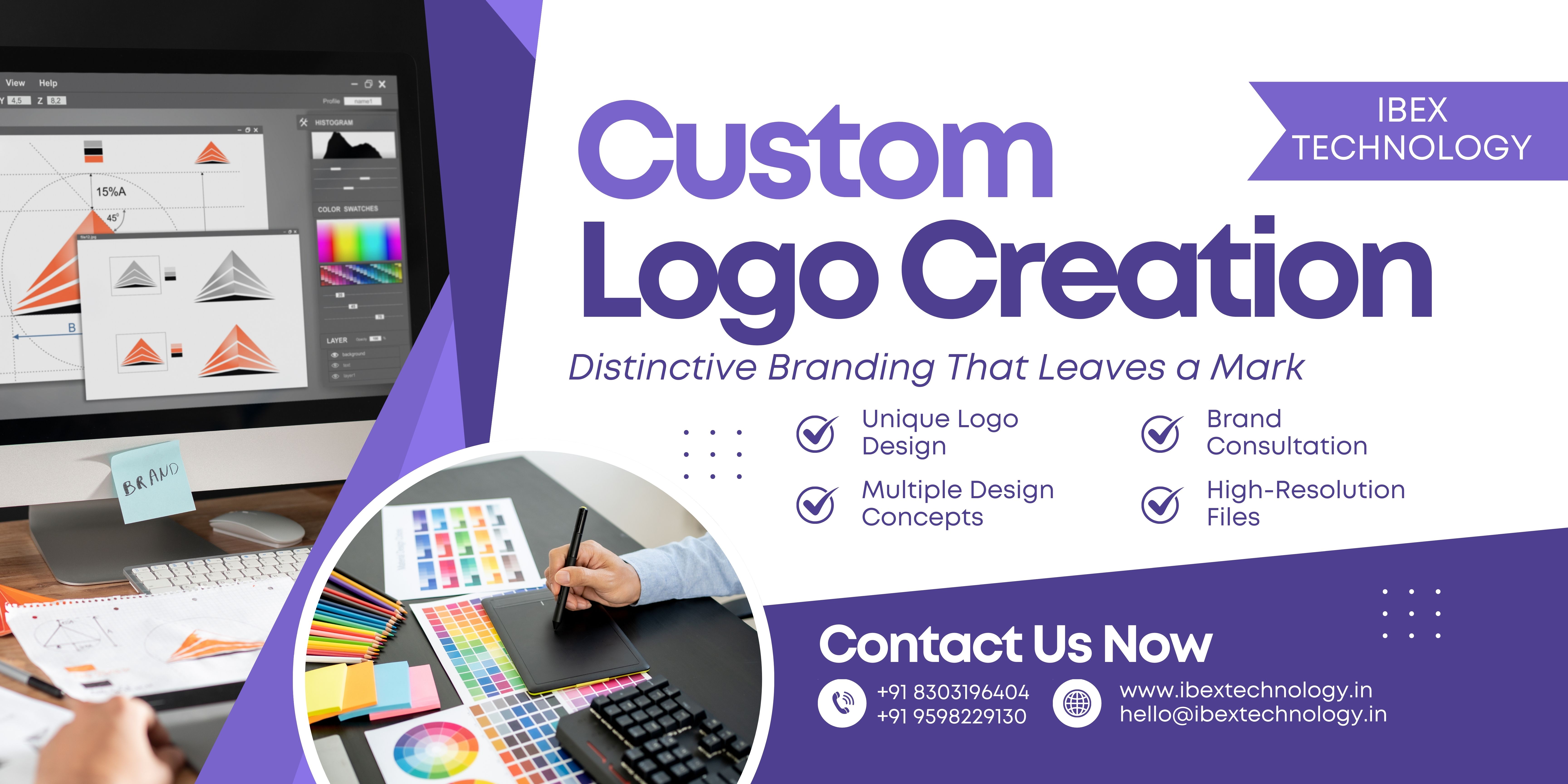 Custom Logo Design Services | Ibex Technology